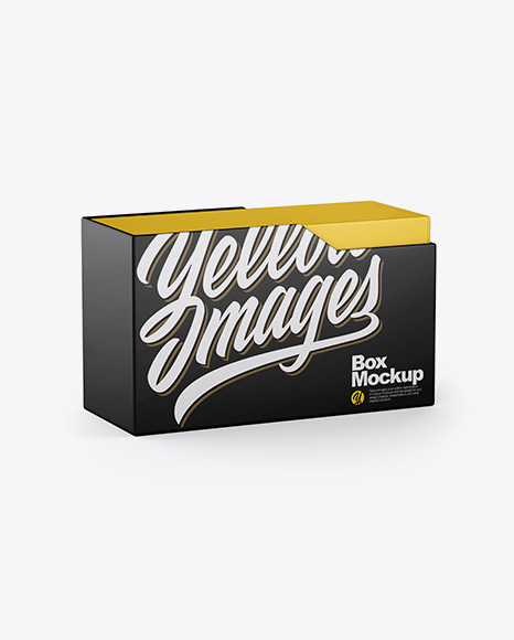 Matte Box Mockup - Rectangle box mockup