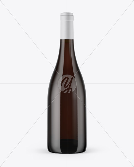 Dark Glass Bottle Mockup