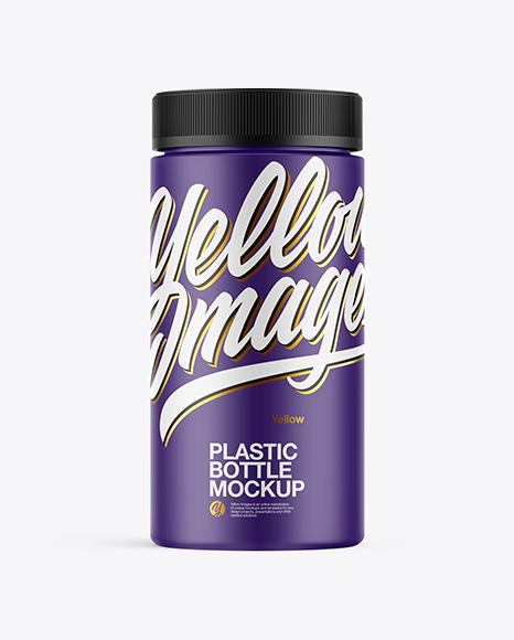 Matte Plastic Bottle Mockup