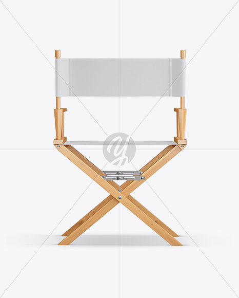 Wooden Director&#039;s Chair Mockup