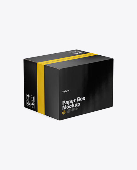 Glossy Box Mockup - Rectangle box mockup