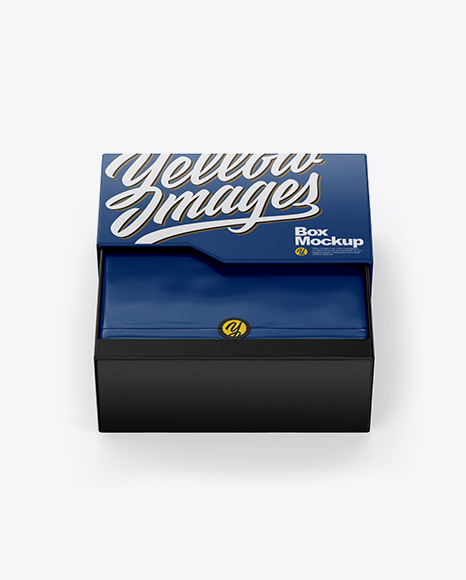 Opened Textured Box Mockup