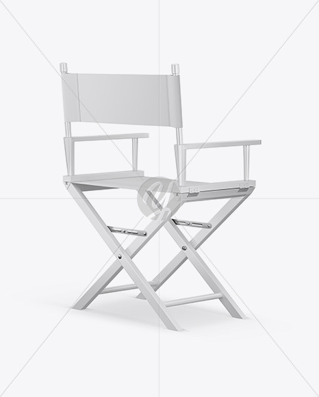 Glossy Director&#039;s Chair Mockup