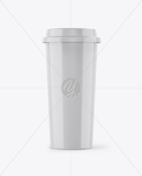 Glossy Coffee Cup Mockup