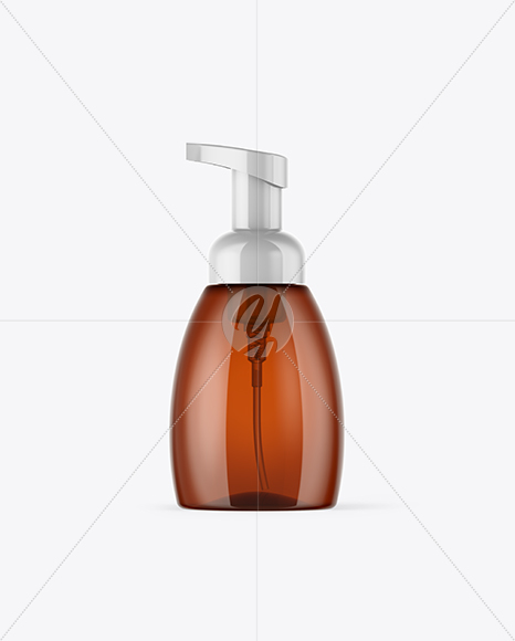 Amber Soap Bottle Mockup