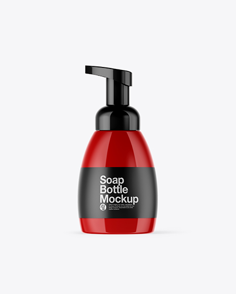 Glossy Soap Bottle Mockup