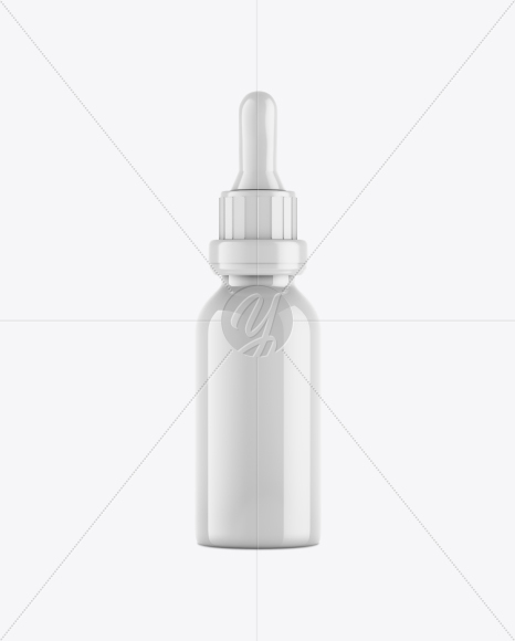 Glossy Dropper Bottle Mockup