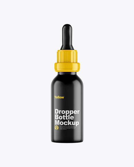 Matte Dropper Bottle Mockup