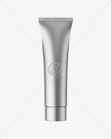 Matte Metallic Cosmetic Tube Mockup