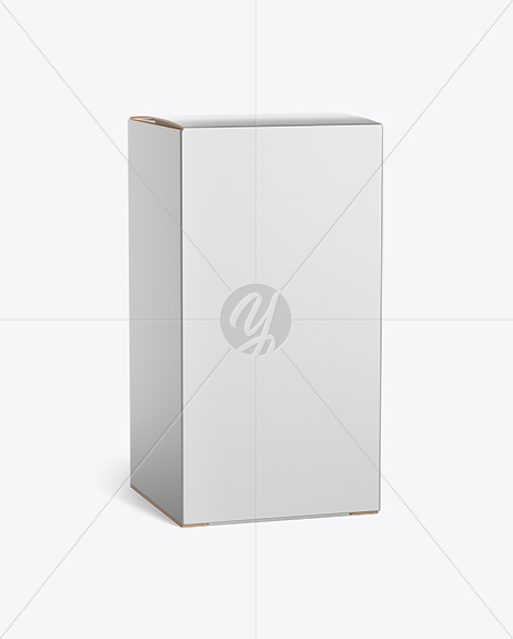 Box Mockup - Half Side View