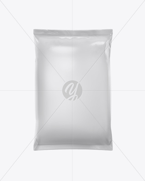 Glossy Snack Bag Mockup