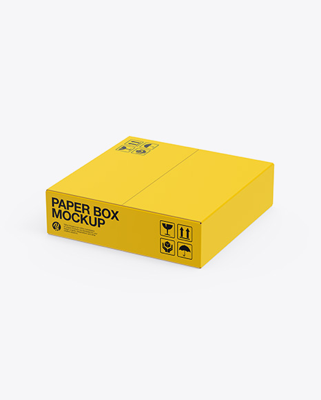 Paper Box Mockup - Rectangle box mockup