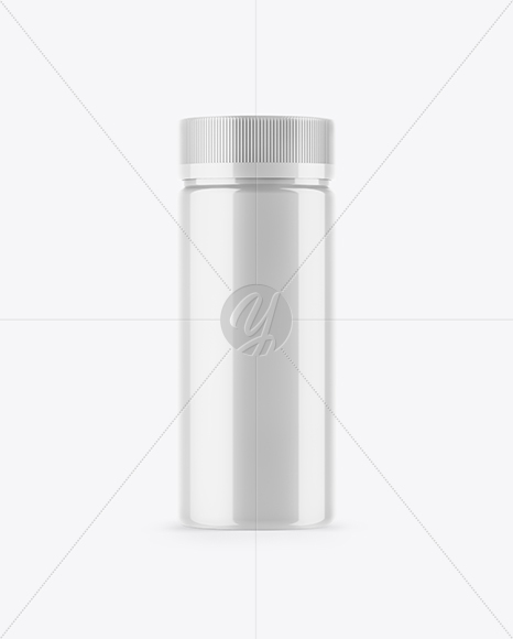 Glossy Pills Bottle Mockup