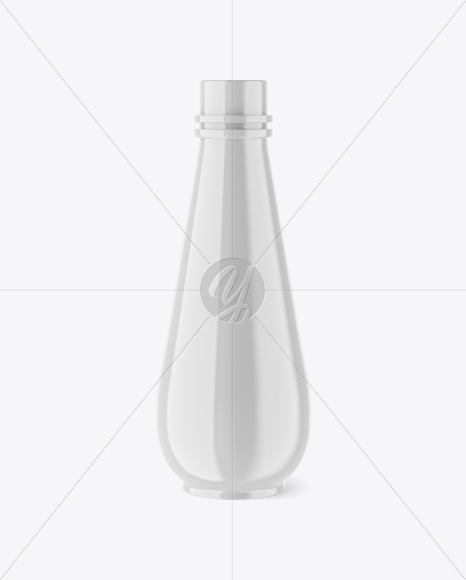 Glossy Plastic Bottle Mockup