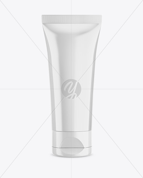 Glossy Cosmetic Plastic Tube Mockup