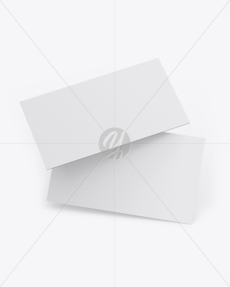 Two Textured Business Cards Mockup