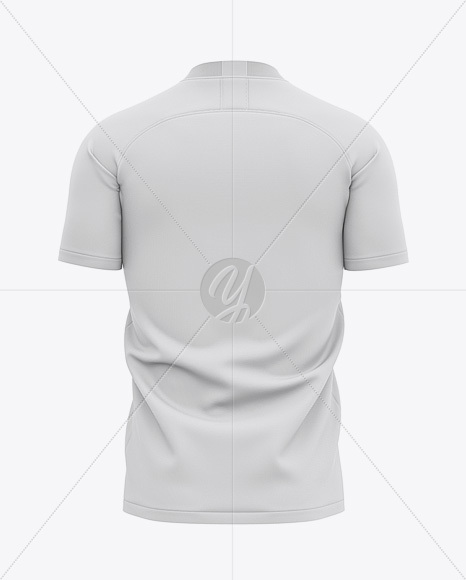 Men’s V-Neck Soccer Jersey Mockup - Back View - Football Jersey Soccer T-shirt