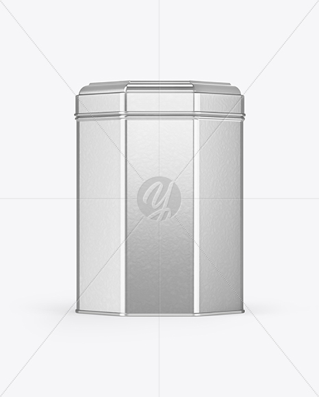 Metallic Tin Box Mockup