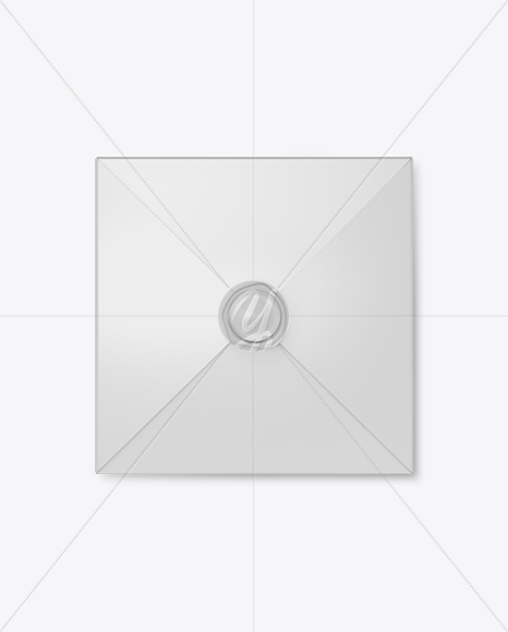 Paper Envelope with Wax Mockup