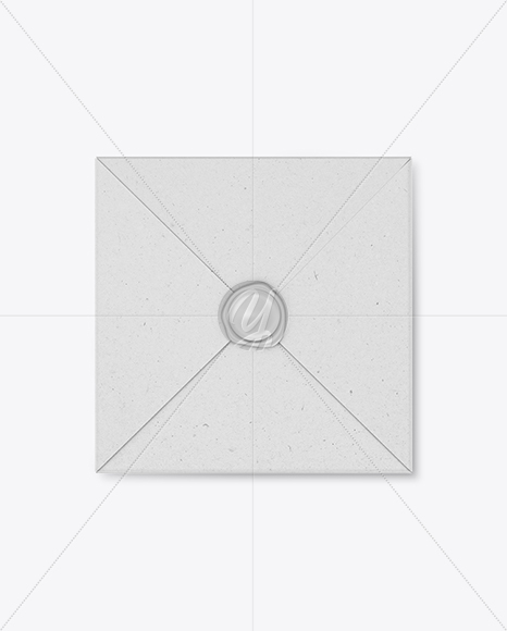 Kraft Paper Envelope with Wax Mockup