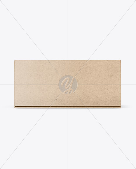 Kraft Paper Box Mockup - Front View