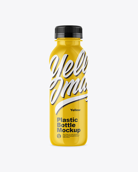 Glossy Bottle Mockup - Milk mockup