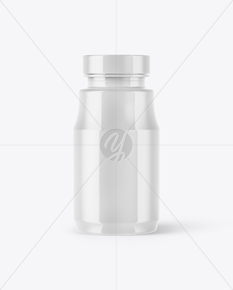 Glossy Pills Bottle Mockup