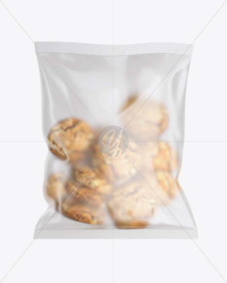 Frosted Glossy Pack with Cookies Mockup