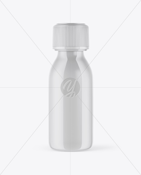 Glossy Plastic Bottle Mockup