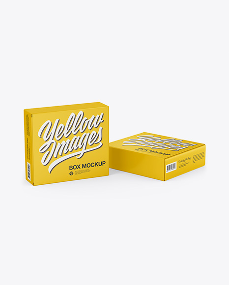 Two Glossy Boxes Mockup