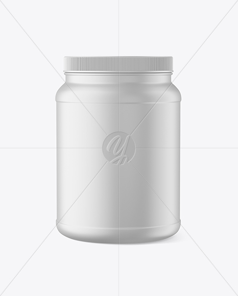 Matte Protein Jar Mockup