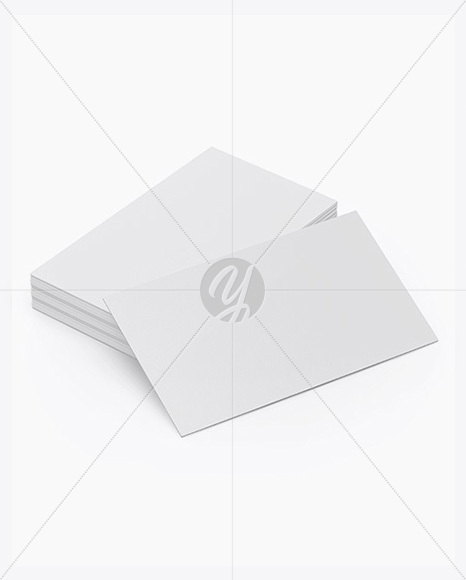 Stack of Textured Business Cards Mockup