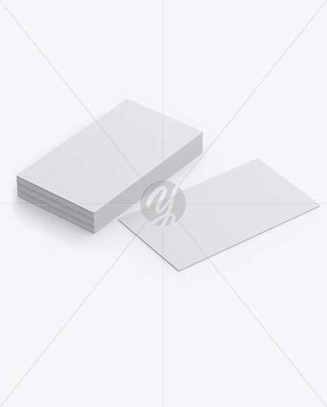 Stack of Textured Business Cards Mockup