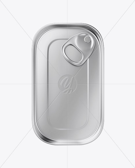 Metallic Tin Can Mockup