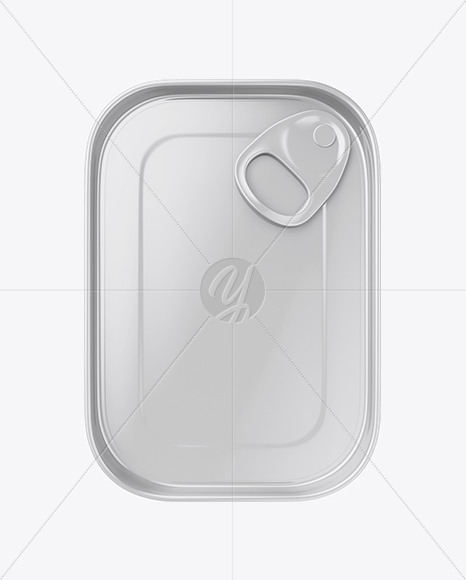 Glossy Tin Can Mockup