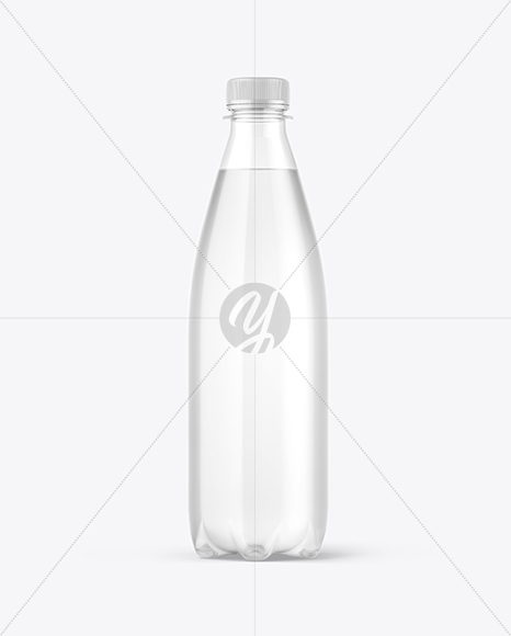Clear Plastic Water Bottle Mockup