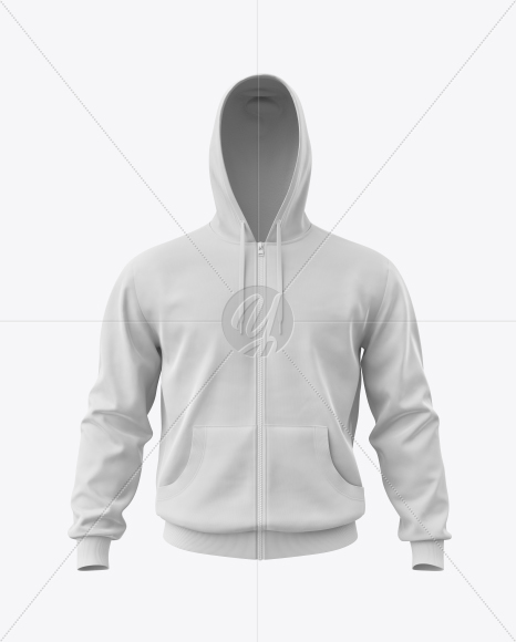 Men’s Full-Zip Hoodie Mockup