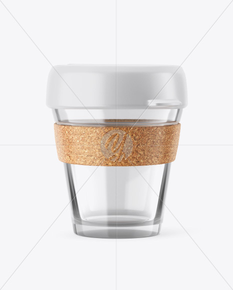 Glass Reusable Coffee Cup Mockup