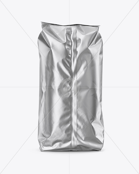 Matte Metallic Food Bag Mockup