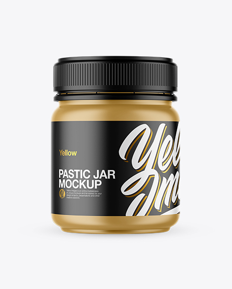 Matte Plastic Jar Mockup - Plastic jar mockup