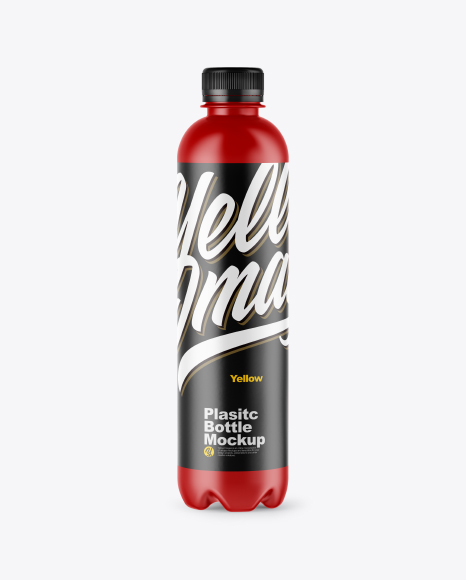 Matte Plastic Bottle Mockup