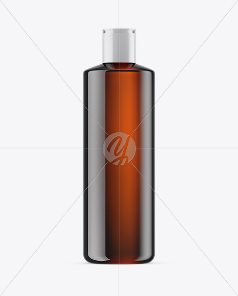 Amber Cosmetic Bottle Mockup