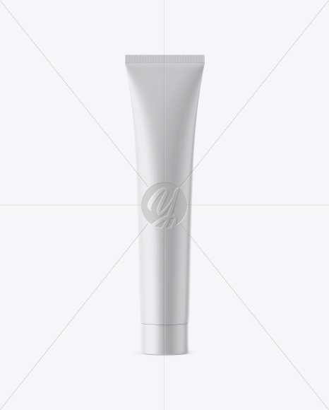 Matte Plastic Cosmetic Tube Mockup