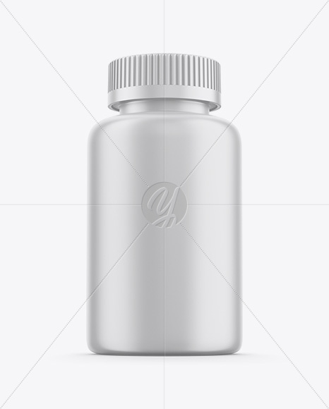 Matte Plastic Pills Bottle Mockup - Hero Shot