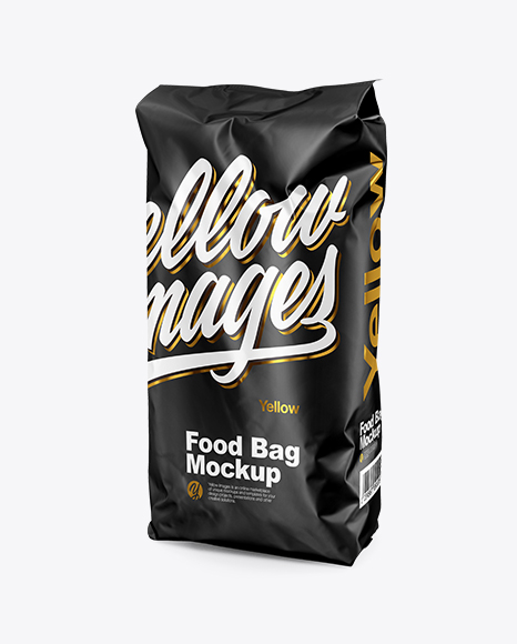 Matte Food Bag Mockup - Matte+Snack+Bag+Mockup+-+Half+Side+View+in+Bag+