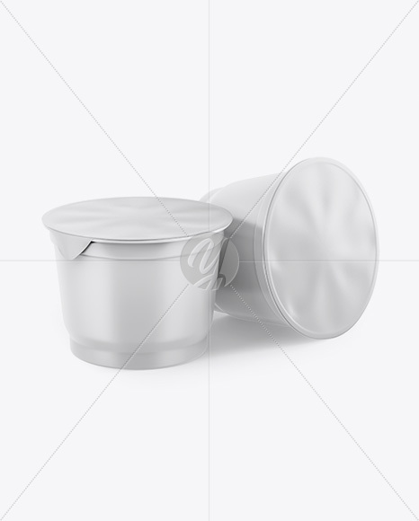 Matte Plastic Cups Mockup