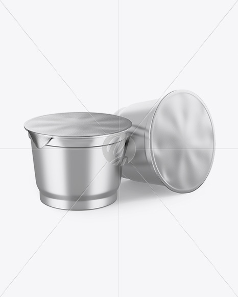 Metallic Plastic Cups Mockup