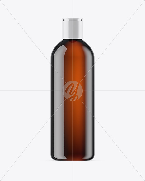 Amber Cosmetic Bottle Mockup