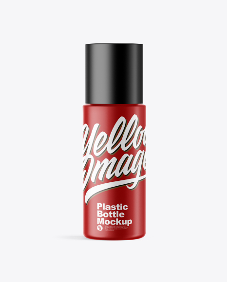 Matte Plastic Bottle Mockup