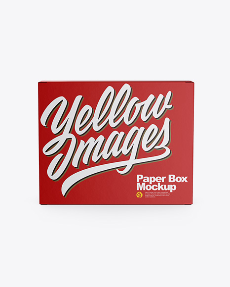 Matte Box Mockup - Rectangle box mockup